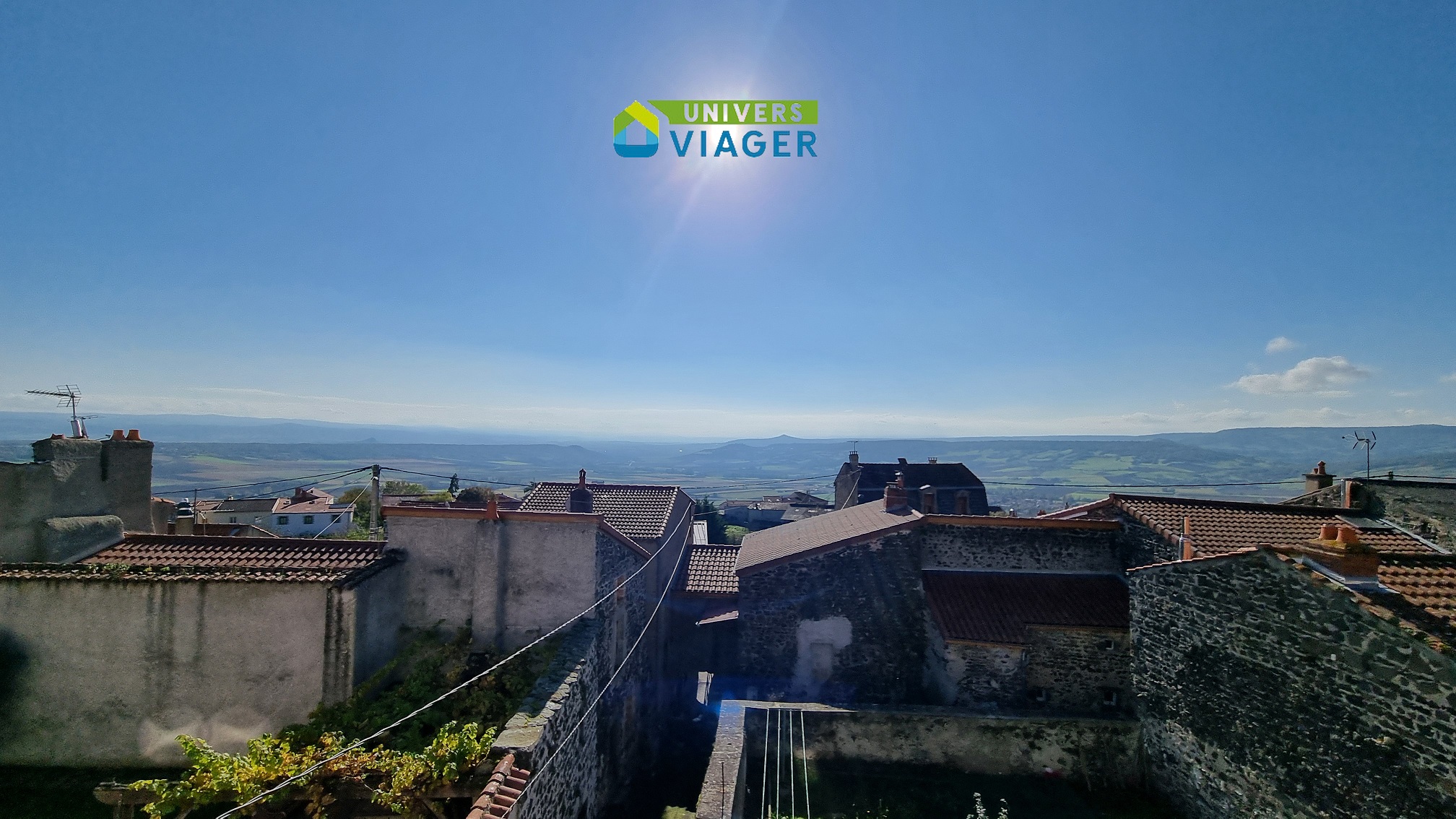 vue panoramique maison viager occupé Solignat